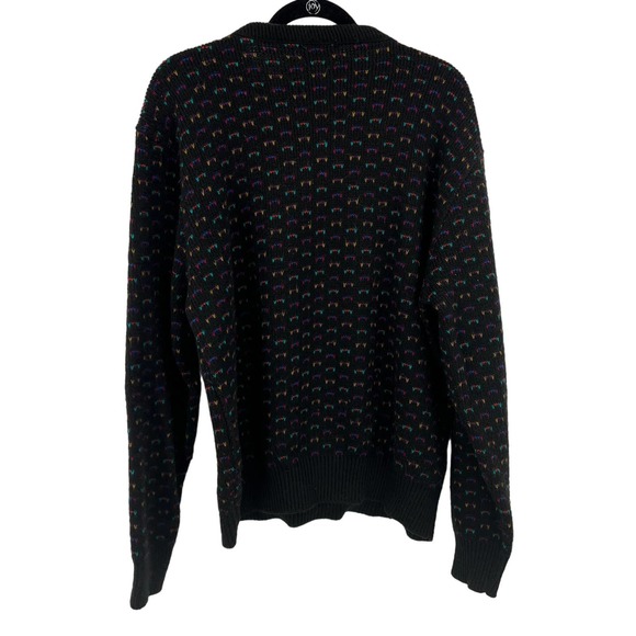 Vintage Reed & James Grandpa Coogi Knit Sweater 3D Textured 90's Men's XL - Picture 2 of 8